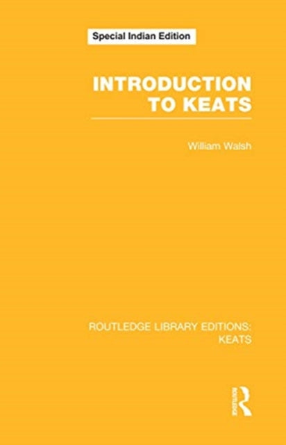 Book cover of: INTRODUCTION TO KEATS