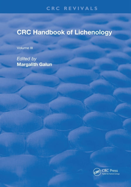 Book cover of: Handbook of Lichenology. By: Margalith Galun