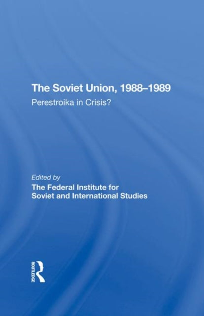 Book cover of: Soviet Union 19881989