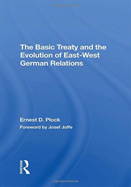 Book cover of: Basic Treaty And The Evolution Of Eastwest German Relations