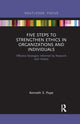 Book cover of: Five Steps to Strengthen Ethics in Organizations and Individuals. By: Kenneth S. Pope
