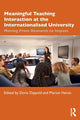 Book cover of: Meaningful Teaching Interaction at the Internationalised University. By: Doris Dippold