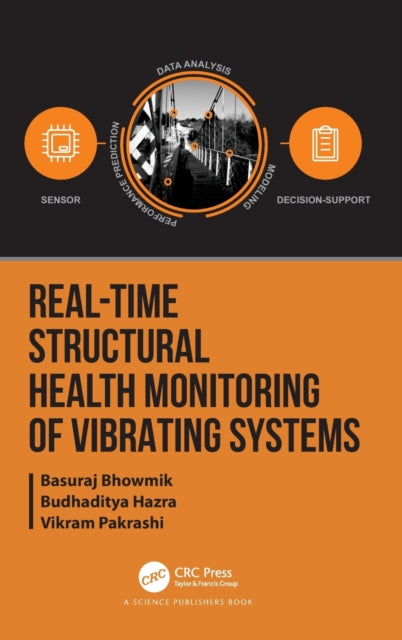 Book cover of: Real-Time Structural Health Monitoring of Vibrating Systems. By: Basuraj Bhowmik