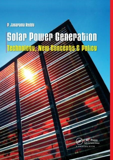 Book cover of: Solar Power Generation. By: P. Jayarama Reddy