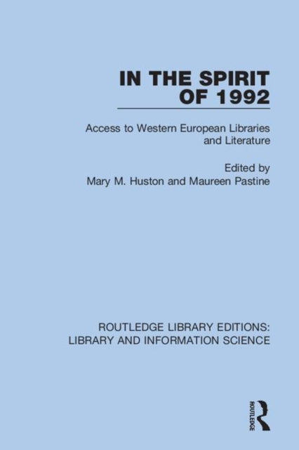 Book cover of: In the Spirit of 1992. By: Mary M. Huston