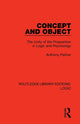 Book cover of: Concept and Object. By: Anthony Palmer