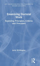 Book cover of: Examining Doctoral Work. By: Jerry Wellington