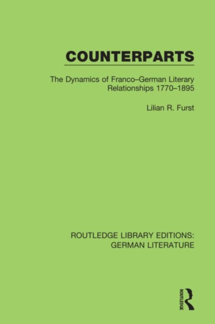 Book cover of: Counterparts. By: Lilian R. Furst