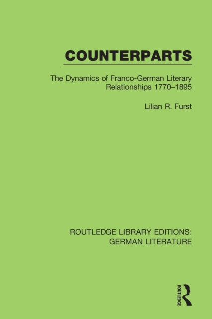 Book cover of: Counterparts. By: Lilian R. Furst