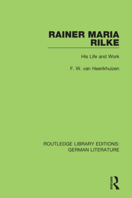 Book cover of: Rainer Maria Rilke. By: F. W. van Heerikhuizen
