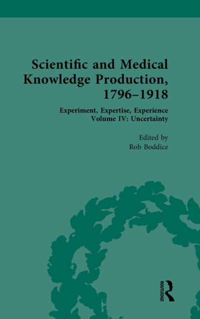 Book cover of: Scientific and Medical Knowledge Production, 1796-1918. By: Rob Boddice