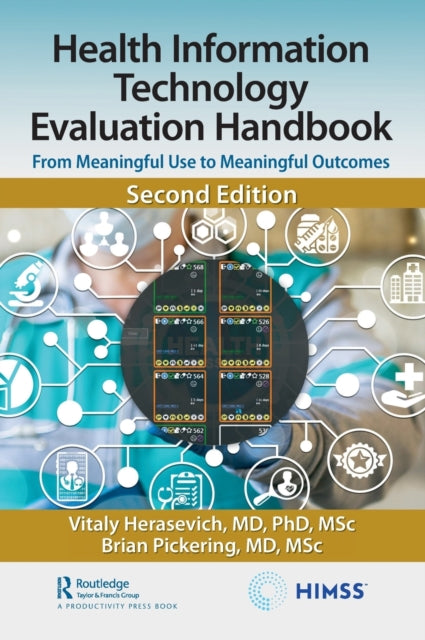 Book cover of: Health Information Technology Evaluation Handbook. By: Vitaly Herasevich