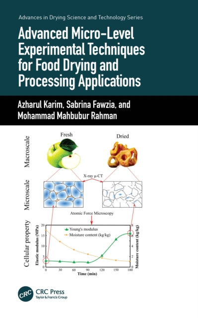 Book cover of: Advanced Micro-Level Experimental Techniques for Food Drying and Processing Applications. By: Azharul Karim