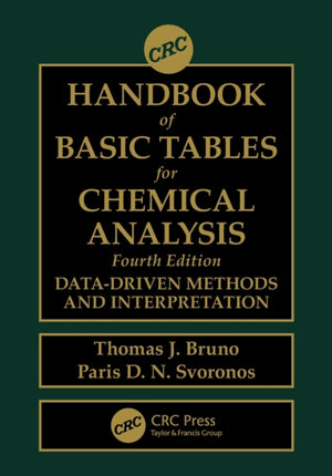 CRC Handbook of Basic Tables for Chemical Analysis
