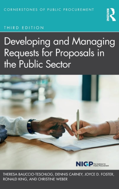 Book cover of: Developing and Managing Requests for Proposals in the Public Sector. By: Ronald King
