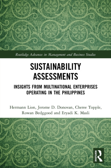 Book cover of: Sustainability Assessments. By: Hermann Lion