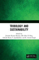 Book cover of: Tribology and Sustainability. By: Jitendra Kumar Katiyar