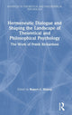 Book cover of: Hermeneutic Dialogue and Shaping the Landscape of Theoretical and Philosophical Psychology. By: Robert C. Bishop