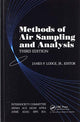 Book cover of: Methods of Air Sampling and Analysis