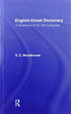 Book cover of: English-Greek Dictionary. By: S. C. Woodhouse