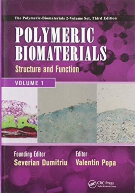 Book cover of: Polymeric Biomaterials. By: Severian Dumitriu