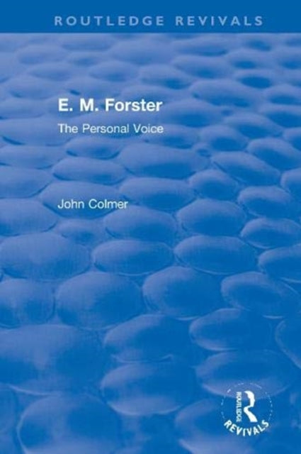 Book cover of: E. M. Forster. By: John Colmer