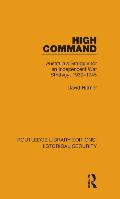Book cover of: High Command. By: D. M. Horner