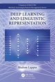 Book cover of: Deep Learning and Linguistic Representation. By: Shalom Lappin