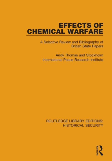 Book cover of: Effects of Chemical Warfare. By: Andy Thomas