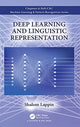 Book cover of: Deep Learning and Linguistic Representation. By: Shalom Lappin
