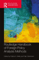 Book cover of: Routledge Handbook of Foreign Policy Analysis Methods. By: Patrick A. Mello