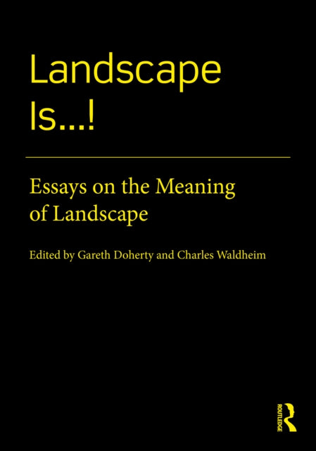Book cover of: Landscape Is...!