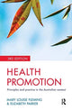 Book cover of: Health Promotion. By: Elizabeth Anne Parker