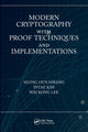 Book cover of: Modern Cryptography with Proof Techniques and Implementations. By: Seong Oun Hwang