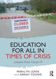 Book cover of: Education for All in Times of Crisis. By: Marilyn Leask