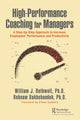 Book cover of: High-Performance Coaching for Managers