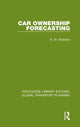 Book cover of: Car Ownership Forecasting. By: E. W. Allanson