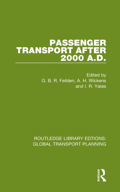 Passenger Transport After 2000 A.D.