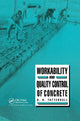 Book cover of: Workability and Quality Control of Concrete