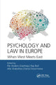 Book cover of: Psychology and Law in Europe
