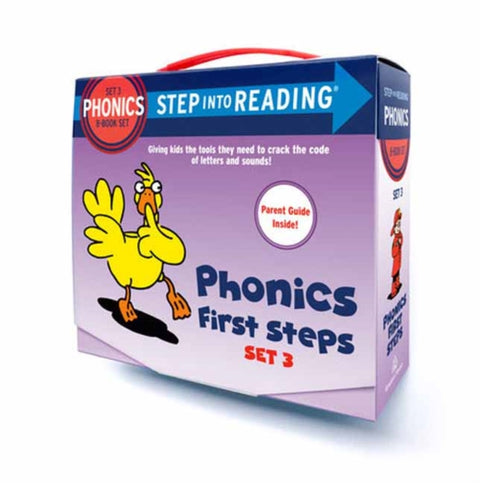 Step into Reading Set 3 Phonics First Steps Box Set, Includes 8 easy-to-decode books and Parent Guide