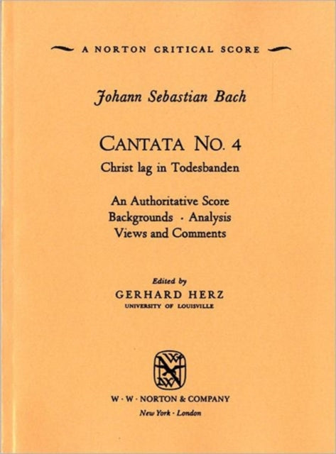 Book cover of: Cantata No. 4. By: Johann Sebastian Bach
