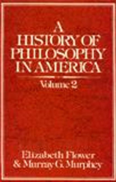 Book cover of: History of Philosophy in America (Volume 2)
