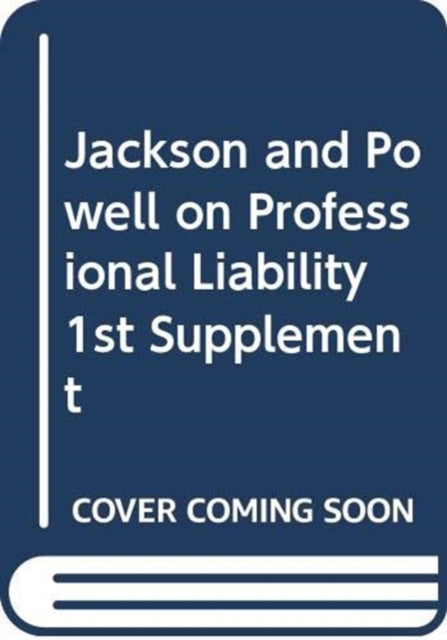 Book cover of: Jackson and Powell on Professional Liability