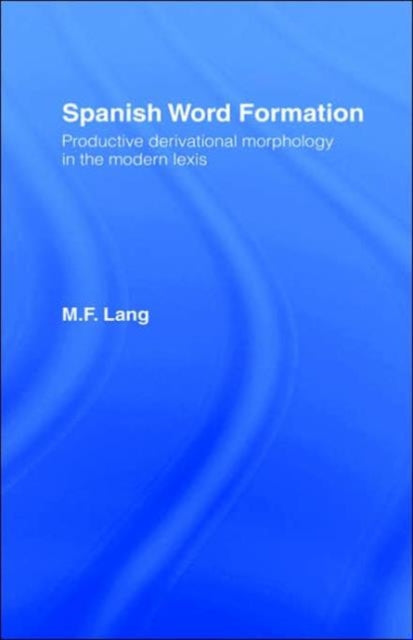 Book cover of: Spanish Word Formation