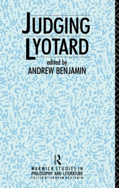 Book cover of: Judging Lyotard