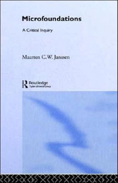 Book cover of: Microfoundations