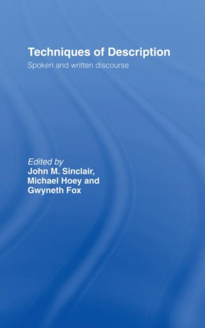 Book cover of: Techniques of Description. By: Gwyneth Fox