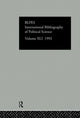 Book cover of: IBSS: Political Science: 1992 Vol 41. By: Brit Lib Pol &