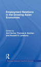 Book cover of: Employment Relations in the Growing Asian Economies